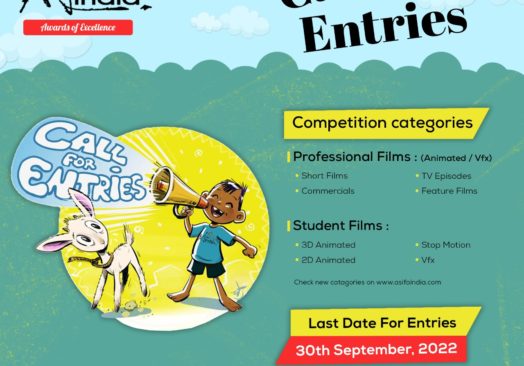Call for Entries- Awards of Excellence under International Animation Day 2022 Celebrations of Asifa India