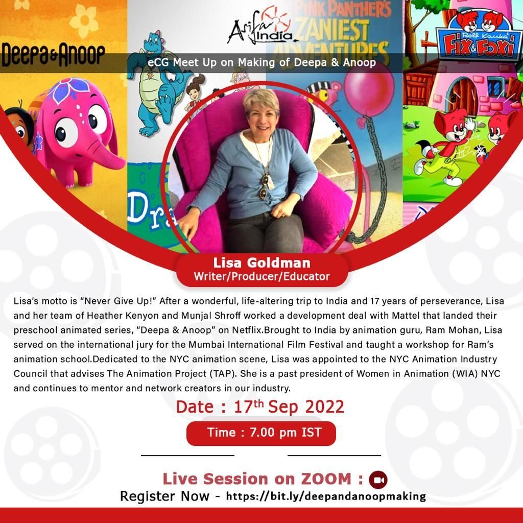 eCG Meetup with renowned Global expert Lisa Goldman, Member, NYC Animation Industry Council & Senior Vice President & Co-Founder : Tour de Forks, LLC
